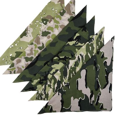 Camo Pattern 22" x 22" 6-Pack Bandana Set Image 1