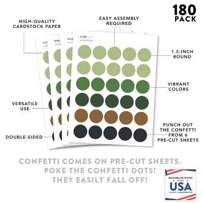 Camouflage Confetti 180-Pack Image 1