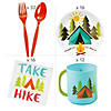 Camp Party Dessert Tableware Kit for 12 Guests Image 1