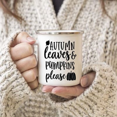 Campfire Mug Autumn Leaves &amp; Pumpkins Image 1