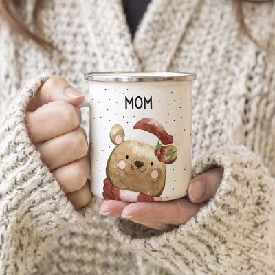 Campfire Mug Bear with Holly, Mom Image 1
