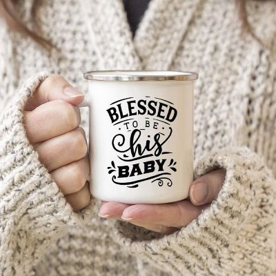 Campfire Mug Blessed To Be His Baby Image 1