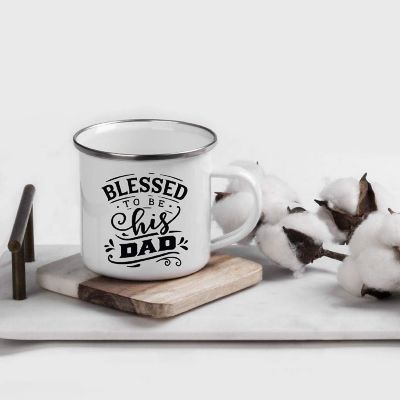 Campfire Mug Blessed To Be His Dad Image 1