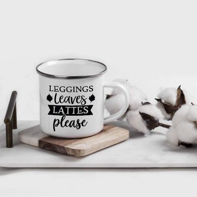 Campfire Mug Leggings Leaves Lattes Image 1