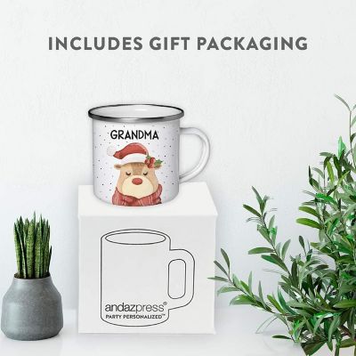 Campfire Mug Reindeer/Holly, Grandma Image 2