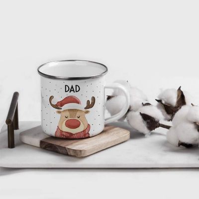 Campfire Mug Reindeer with Antlers, Dad Image 1