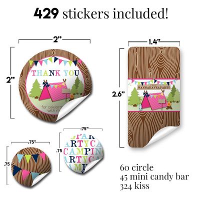 Camping Sticker Bundle 429pc. by AmandaCreation Image 1