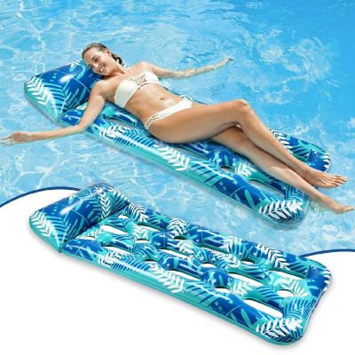 CAMULAND Inflatable Swimming Floating Water Hammock Lounger Pool Image 1