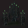 Candelabra Centerpieces with Glow-in-the-Dark Flames - 3 Pc. Image 1
