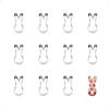 Candy Bunny 3.75" Cookie Cutters Image 1