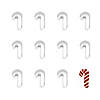 Candy Cane 5.5" Cookie Cutters Image 1