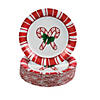 Candy Cane Paper Dessert Plates - 50 Ct. Image 1