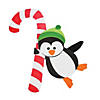 Candy Cane Penguin Doorknob Hanger Christmas Craft Kit - Makes 12 Image 1
