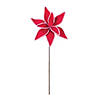 Candy Cane Poinsettia Stem (Set of 6) Image 1