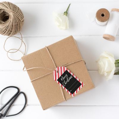 Candy Cane Striped Christmas To/From Tag Image 2