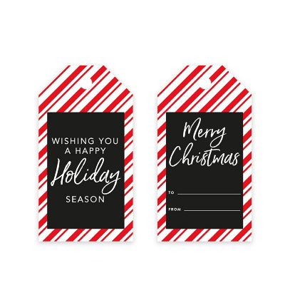 Candy Cane Striped Christmas To/From Tag Image 3