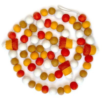 Candy Corn Felt Garland 6ft Image 1