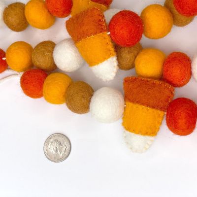 Candy Corn Felt Garland 6ft Image 2