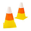 Candy Corn Traffic Cones - 12 Pc. Image 1