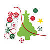 Candy Tree Christmas Ornament Craft Kit - Makes 12 Image 1