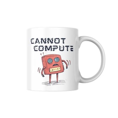 Cannot Compute Mug by Dancing Littles Jungle Image 1