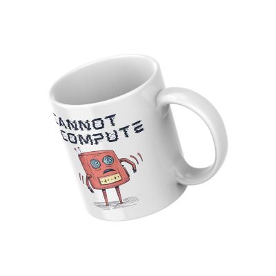 Cannot Compute Mug by Dancing Littles Jungle Image 1