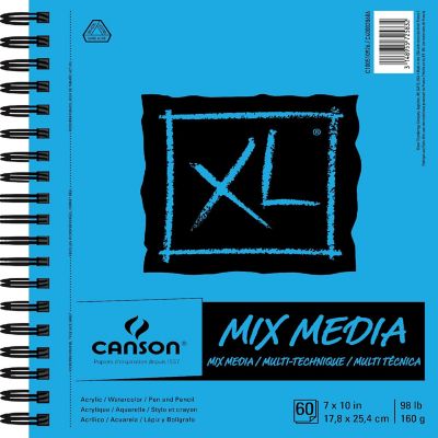 Canson XL Spiral Multi-Media Paper Pad 7"X10"-60 Sheets Image 1