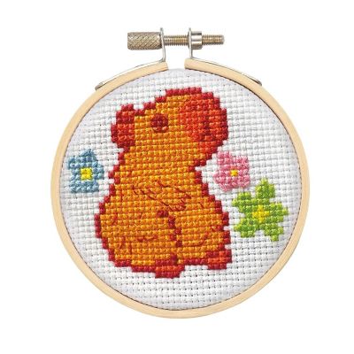 Capybara Cross Stitch Embroidery Kit Image 1