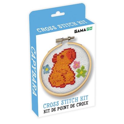 Capybara Cross Stitch Embroidery Kit Image 1