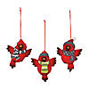 Cardinal in Winter Gear Christmas Ornaments - 12 Pc. Image 1