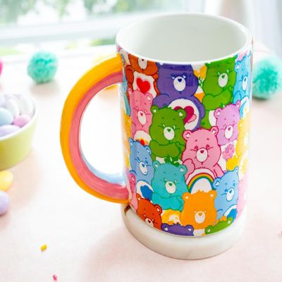 Care Bears Allover Print Ceramic Mug With Rainbow Handle  Holds 20 Ounces Image 3