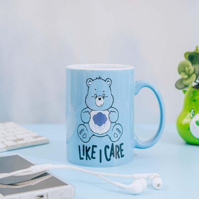 Care Bears Grumpy Bear "Like I Care" Ceramic Mug  Holds 20 Ounces Image 2
