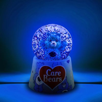 Care Bears Grumpy Bear Mini Light-Up Snow Globe 3 Inches Tall Image 1
