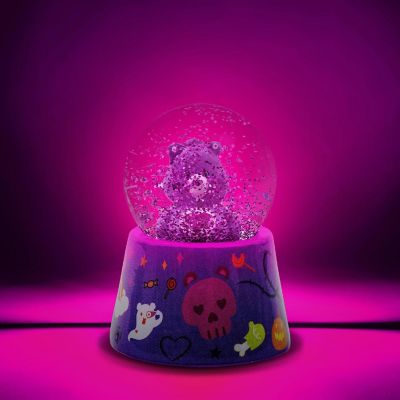 Care Bears Harmony Bear Frankenstein 3-Inch Mini Light-Up Snow Globe Image 1