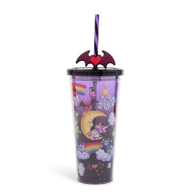 Care Bears x Universal Monsters 24-Ounce Carnival Cup With Lid and Straw Topper Image 1