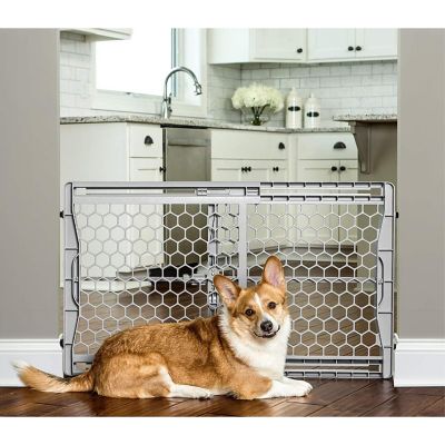 Carlson Pet Products 2323 Easy Fit Wide Plastic Expandable Pet Gate, 22 Inches- 42 Inches Image 1