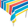 Carnival Multi-Color Plastic Tablecloth Roll Image 1