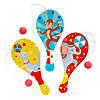 Carnival Paddle Ball Games - 12 Pc. Image 1