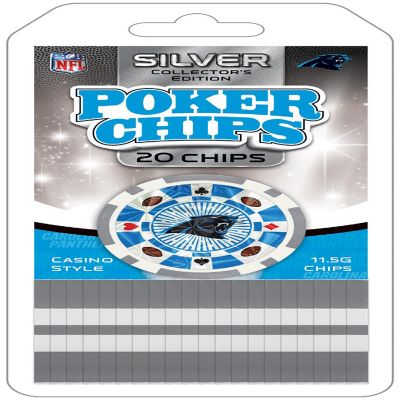 Carolina Panthers 20 Piece Poker Chips Image 1