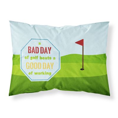 Caroline's Treasures A Bad Day at Golf Fabric Standard Pillowcase, 30 x 20.5, Sports Image 1