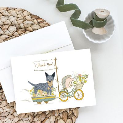 Caroline's Treasures Australian Cattle Dog Greeting Cards and Envelopes Pack of 8, 7 x 5, Dogs Image 1