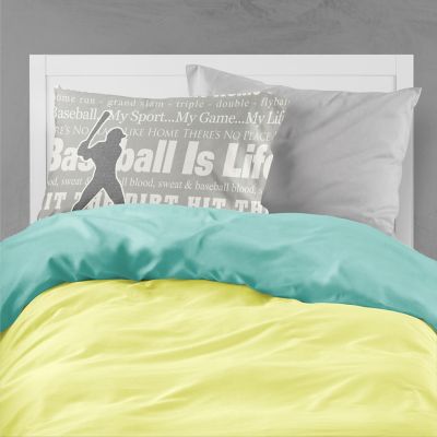 Caroline's Treasures Baseball is Life Fabric Standard Pillowcase, 30 x 20.5, Sports Image 1
