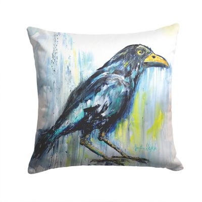 Caroline's Treasures Burnt Corn Raven Fabric Decorative Pillow, 14 x 14, Birds Image 1