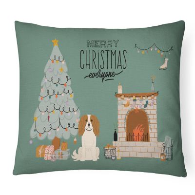 Caroline's Treasures Cavalier Spaniel Christmas Everyone Canvas Fabric Decorative Pillow, 12 x 16, Dogs Image 1