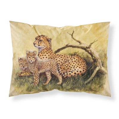 Caroline's Treasures Cheetahs by Daphne Baxter Fabric Standard Pillowcase, 30 x 20.5, Wild Animals Image 1