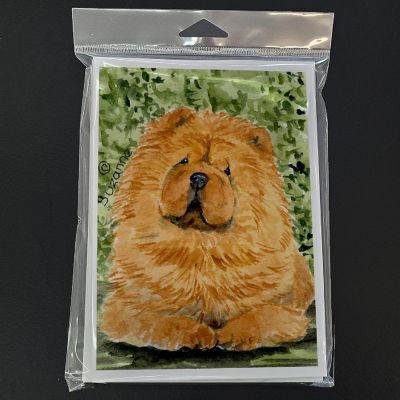 Caroline's Treasures Chow Chow Greeting Cards and Envelopes Pack of 8, 7 x 5, Dogs Image 2
