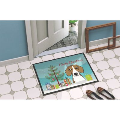 Caroline's Treasures, Christmas, Christmas Tree and Beagle Indoor or Outdoor Mat 24x36, 36 x 24, Dogs Image 3