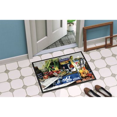 Caroline's Treasures Crab in the Middle Indoor or Outdoor Mat 24x36, 36 x 24, Seafood Image 3