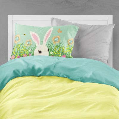 Caroline's Treasures Easter, Easter Bunny Rabbit Fabric Standard Pillowcase, 30 x 20.5, Farm Animals Image 1