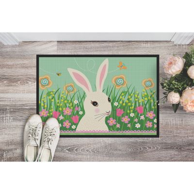 Caroline's Treasures, Easter, Easter Bunny Rabbit Indoor or Outdoor Mat 24x36, 36 x 24, Farm Animals Image 1